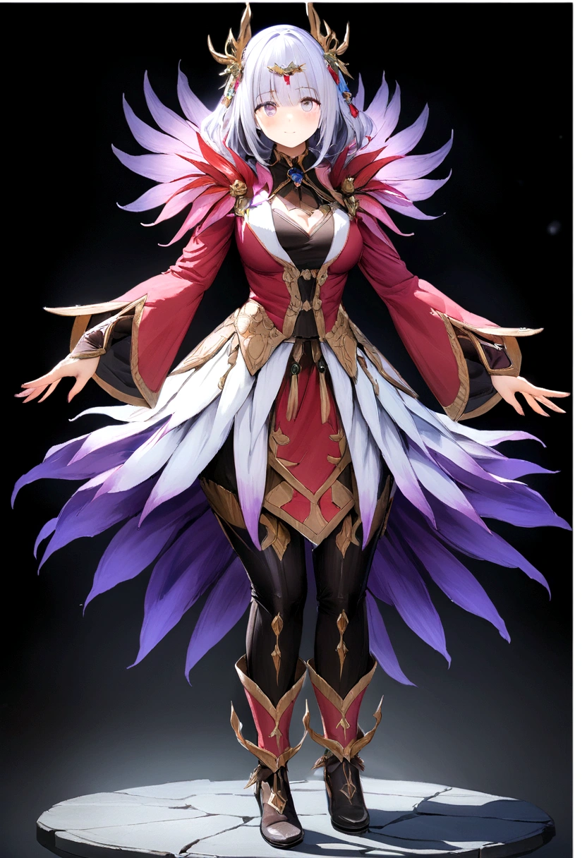 1 woman(Clear face)、Full body standing painting,独奏,Gorgeous costumes,long whitr hair、hair adornments,Transparent background,Game character costume design,high detal,cinematic colorgrade,Ultra photo realsisim,Digital SLR,white backgrounid,Ultra-high resolution,Sharp focus,tmasterpiece,hdr,8K,(The is very detailed的 CG unified 8k 壁纸)