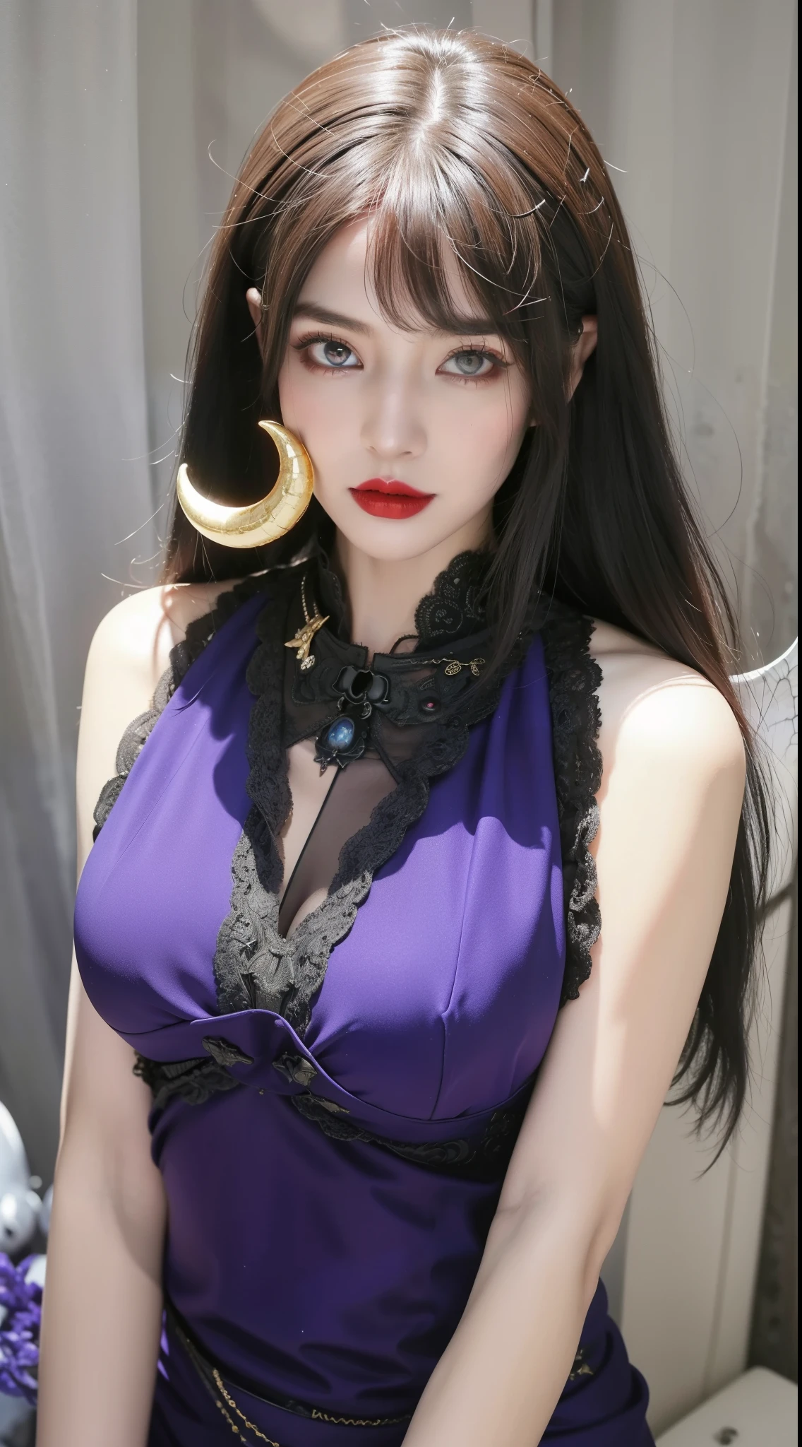 Detailed image quality,Witch Pandora,wing, Succubus Theme,堕落Angel,Excellent,scary,Secret Terror,Tentacles,With eyes,Uncanny Valley Effect,Beast Blood Moon,skeleton,vampire,Hellfire,Dark Queen,Angel,magician magic witch,Angel,Eyes are blue(Pupils as deep as the starry sky),Gorgeous tattoo designs all over the body,Surreal photos(8K picture quality,Rich in details),Dark eyeshadow,Sexy thick lips(Red lipstick),Tattoo designs on body,Dark Queen,Wear luxurious gold jewelry,Goddess of the Moon