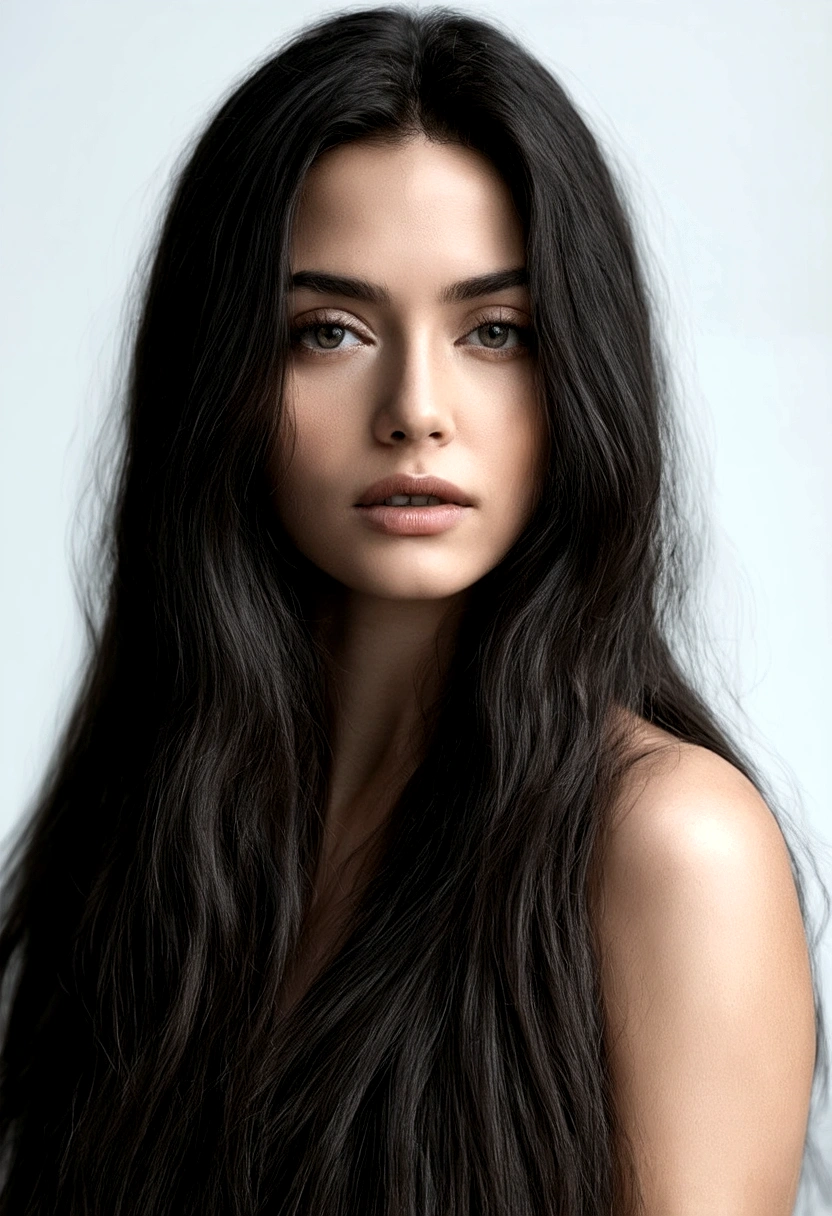 portrait of a woman with long hair