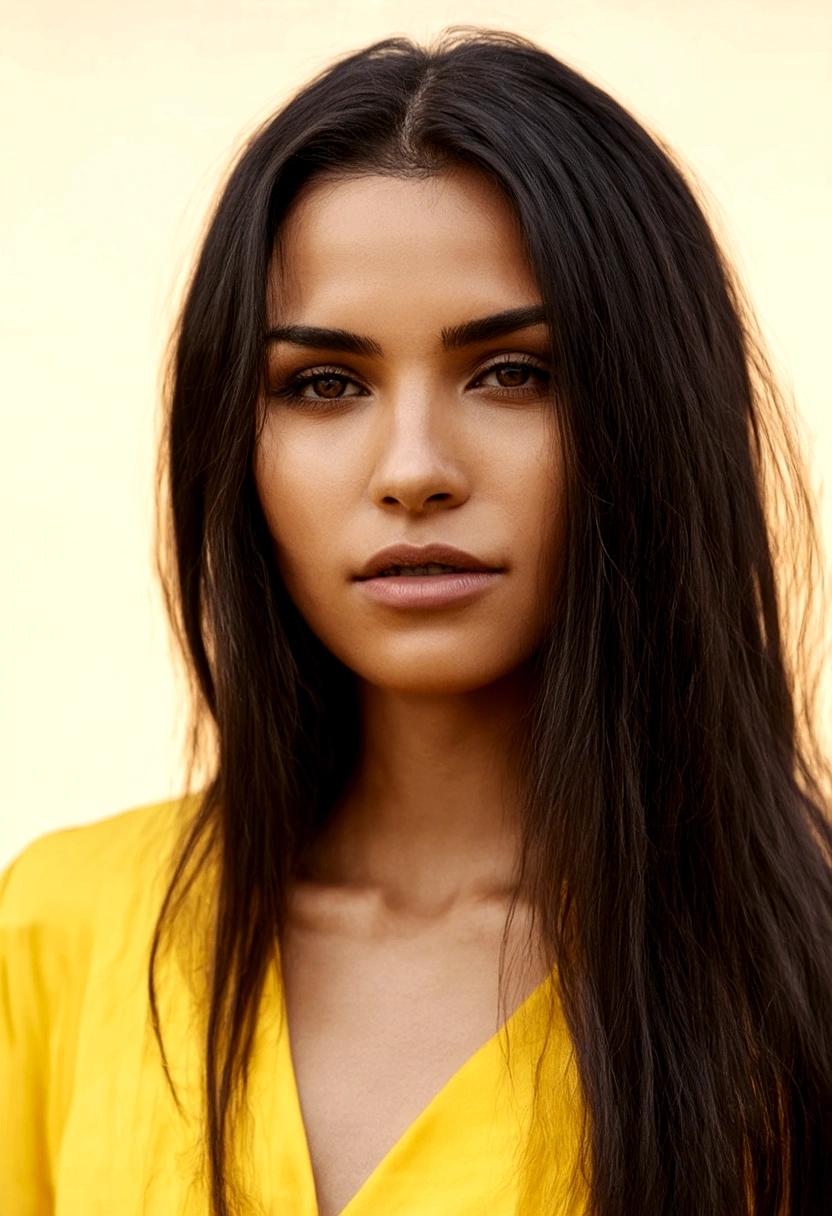 portrait of a woman with long hair