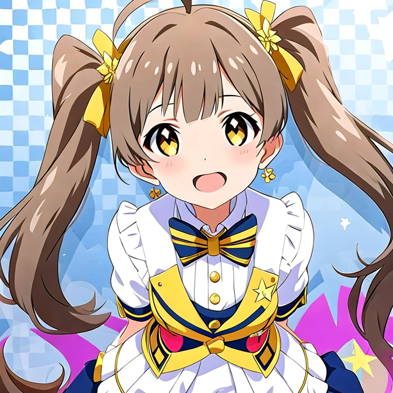 (masterpiece, best quality:1.2), 1girl, solo, ta, ahoge, straight bangs, (amber color eyes), sparkling eyes, droopy eyes, blush, flat chest, slender