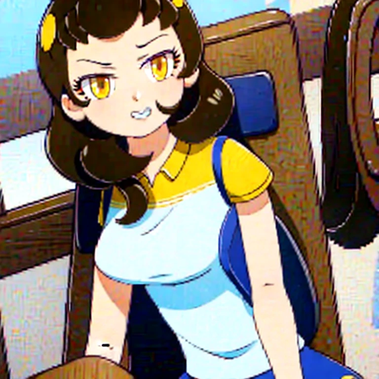 (masterpiece, best quality:1.2), 1girl, solo, girly, yellow eyes, teen