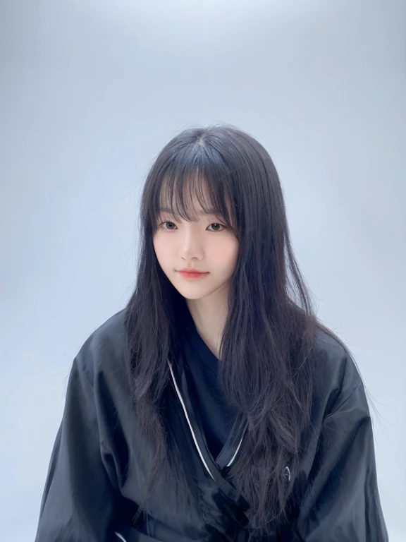 Best Quality, 8k, Masterpiece, (Portrait: 1.3), (photo realistic:1.4), (hyper realistic:1.4), Sharp Focus, looking at viewer, (smoother lighting:1.1), (increase cinematic lighting quality:0.9), realistic lighting, backlighting, light on face, ray trace, (brightening light:1.2), (Increase quality:1.4), sharp detail, (best quality real texture skin:1.4), finely detailed eyes, black_eyes, finely detailed face, 25 year old Korean woman
