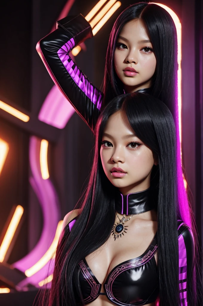 Jennie de blackpink cosplay de blackfire