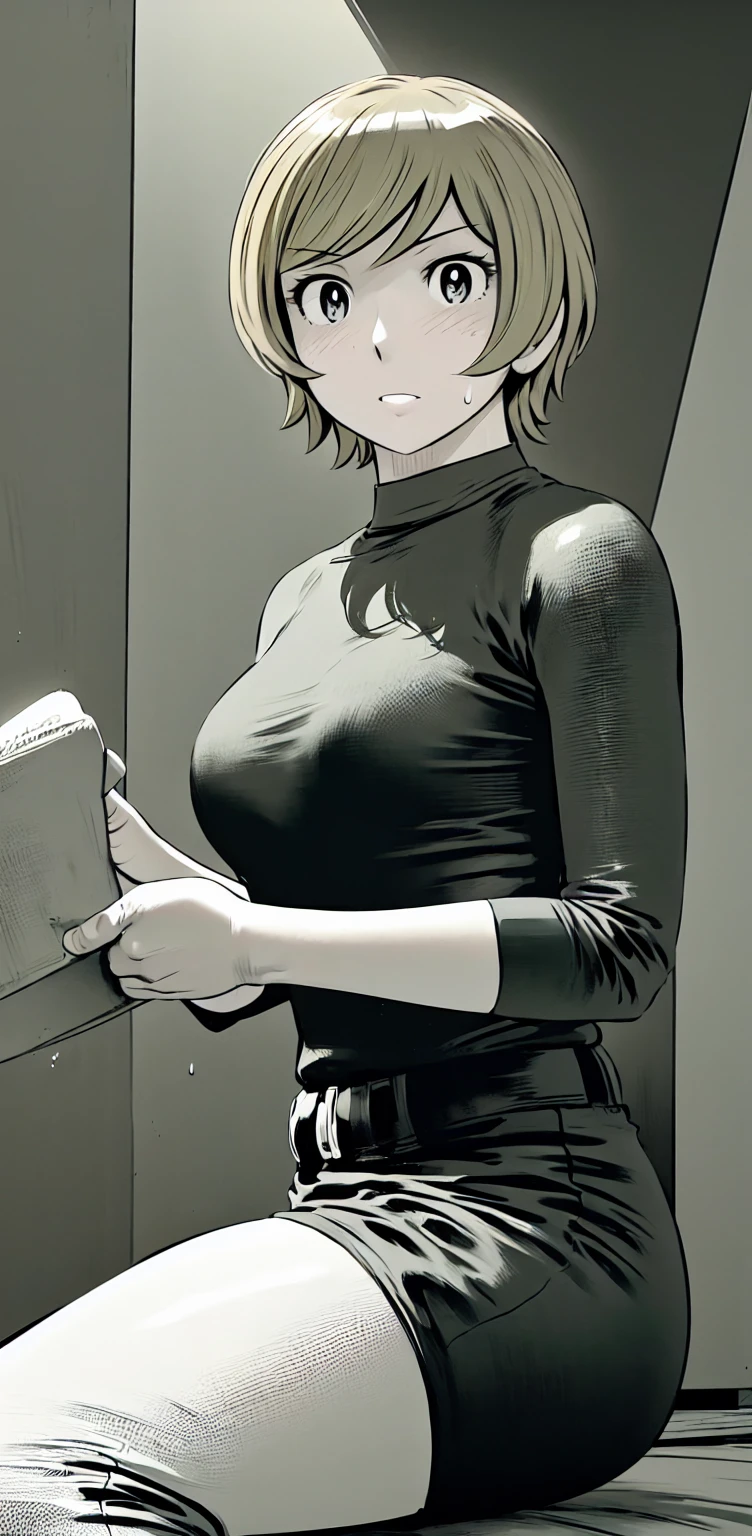 、(masterpiece、Highest quality)、Highest quality, Ultra-high resolution, (((masterpiece))), alone, Sweat、Big eyes,Show Viewer,
blonde,(short hair:1.2),
(Baseball uniforms:1.2), (Highest quality:1.3),One Girl,