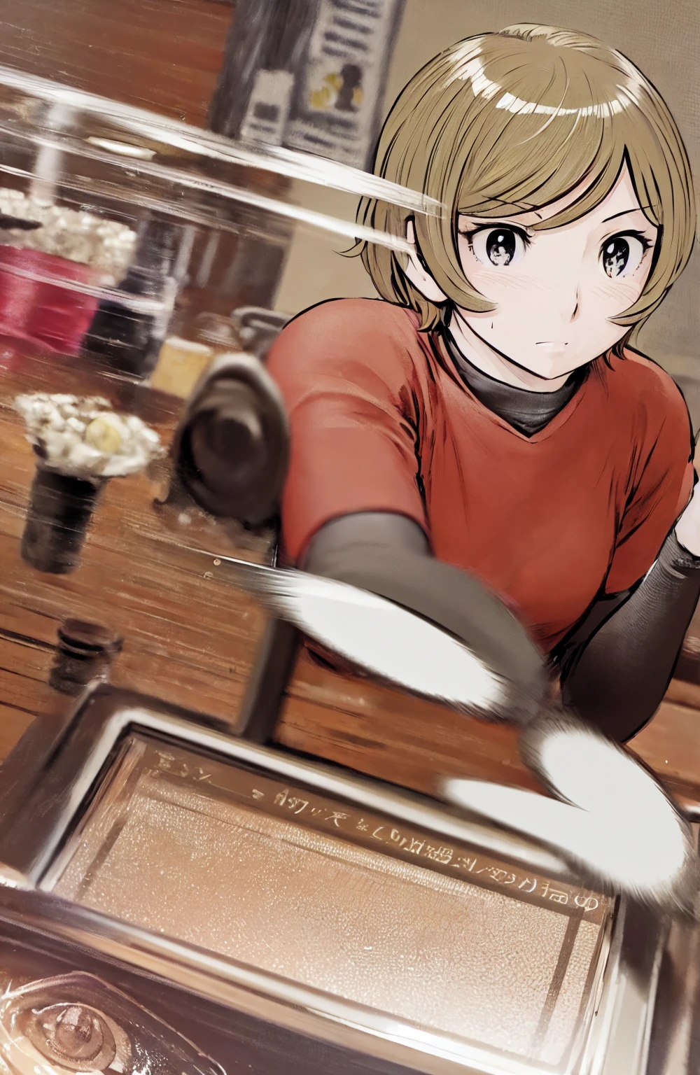 、(masterpiece、Highest quality)、Highest quality, Ultra-high resolution, (((masterpiece))), alone, Sweat、Big eyes,Show Viewer,
blonde,(short hair:1.2),
(Baseball uniforms:1.2), (Highest quality:1.3),One Girl,