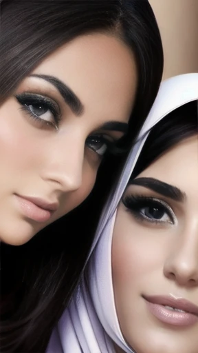 Lebanese woman focus on faces.