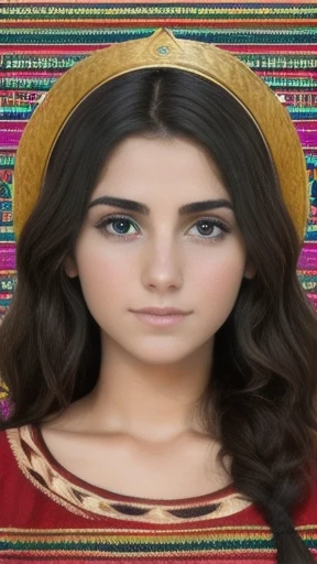 Group of Young  JUDAEAN woman  focus on the face, color photo