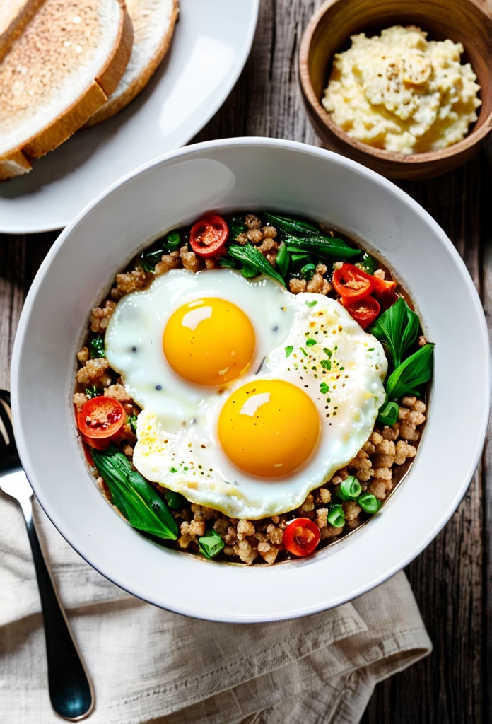 Porridge with egg