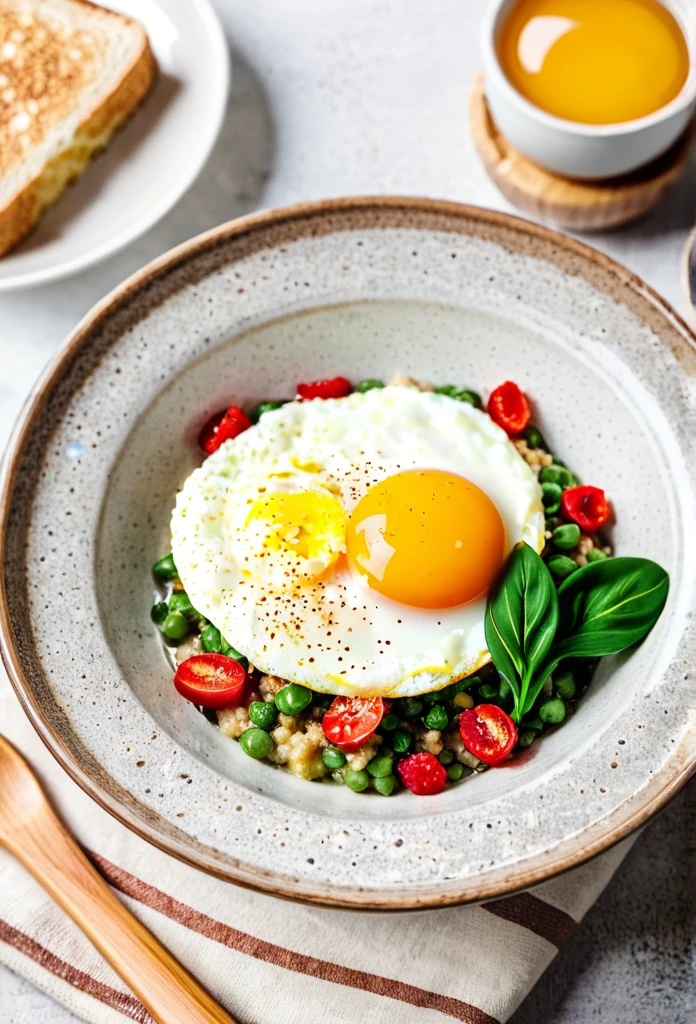 Porridge with egg