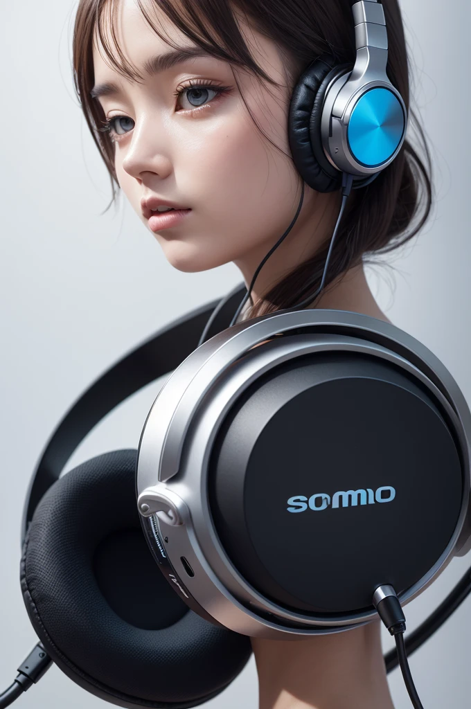 Som, music headphones 8k perfect image surreal quality