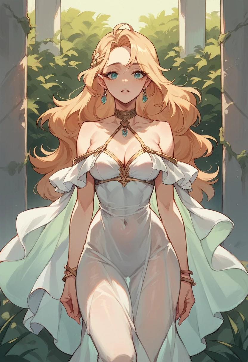 Make a woman in transparent clothes