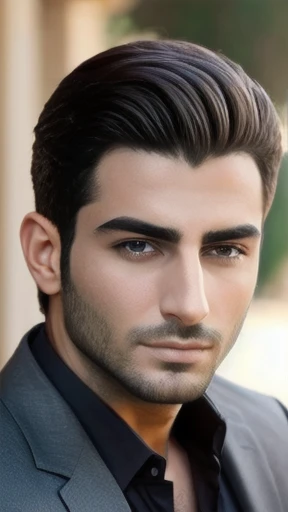  lebanese men  focus on the face, color photo