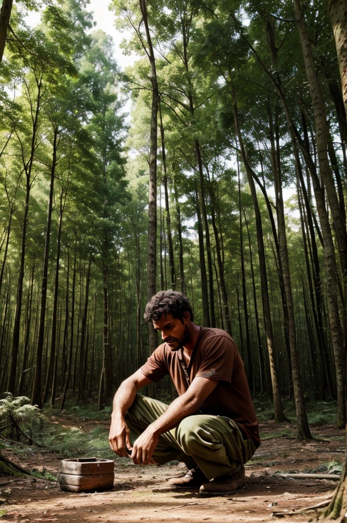 A poor man lived in a forest