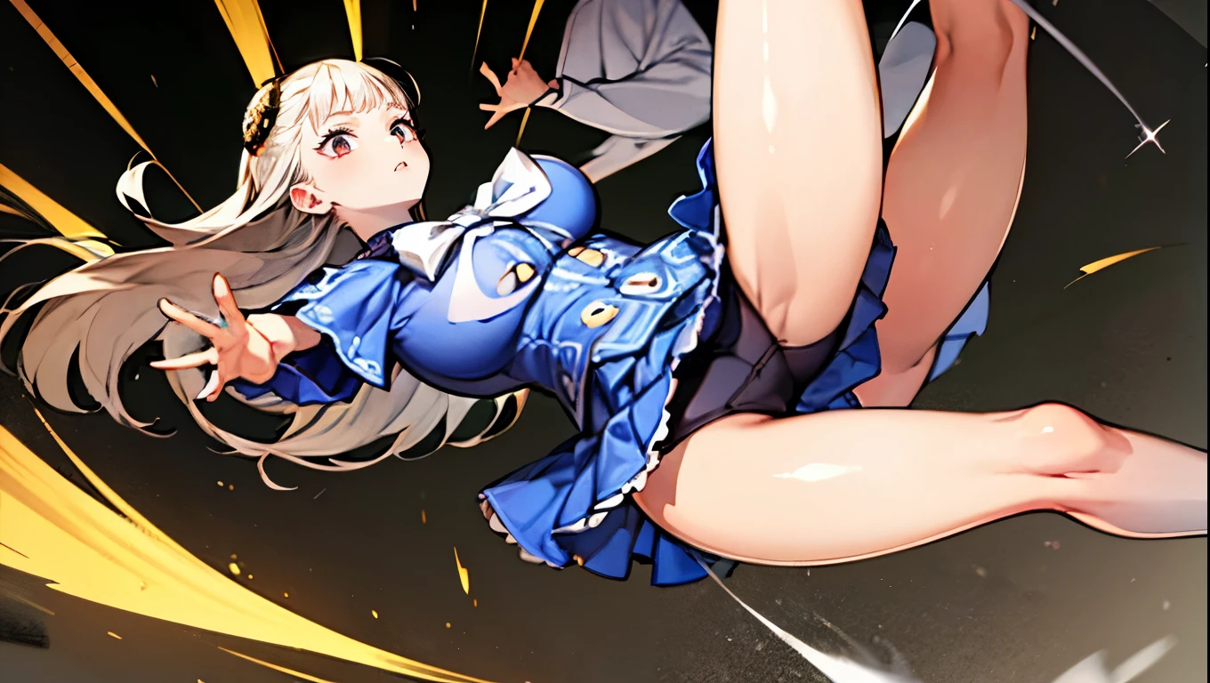 (Very delicate and beautiful:1.2)super model,,Big Breasts,Beautiful breasts,voluptuous,【bike shorts】,,【2girls】,,Highest quality, High resolution, 8K,Kick in a hurry.mini skirt,Two girls high-kicking a man from the left and right