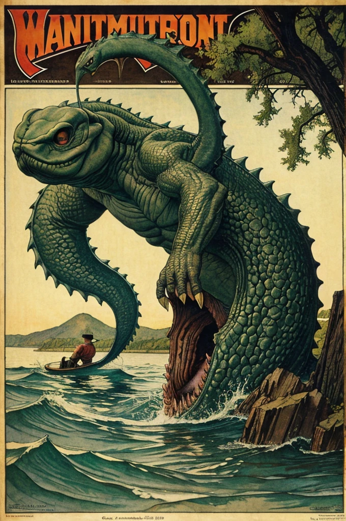 Cryptids, Lake monsters, Norman Rockwell