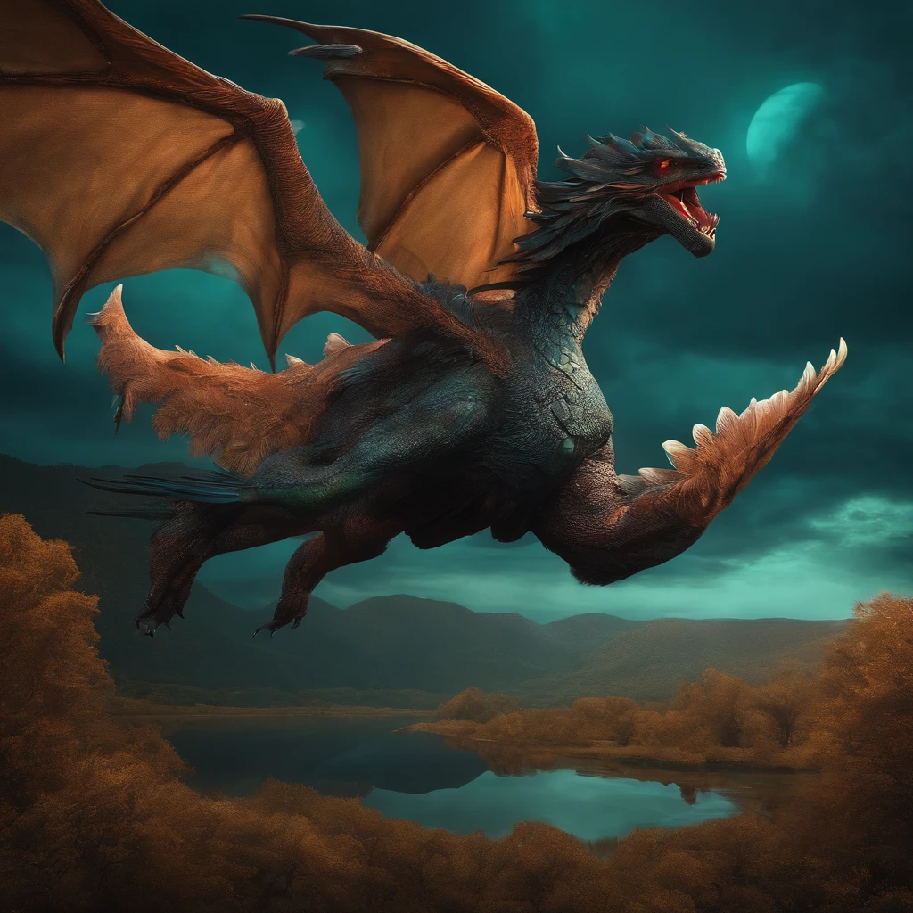 flying monster sleeping