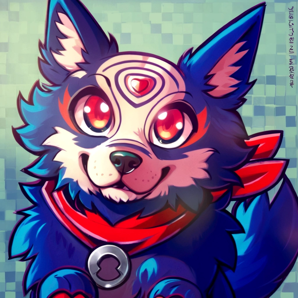 drawing of a dog with a red collar and a red collar, fursona art, furry art!!!, furaffinity commission, furry furaffinity, fursona arte peluda commission, furry character portrait, furaffinity fursona, furaffinity commission, furry art, fursona commission, furry furson, furry mawshot art, pov furry art