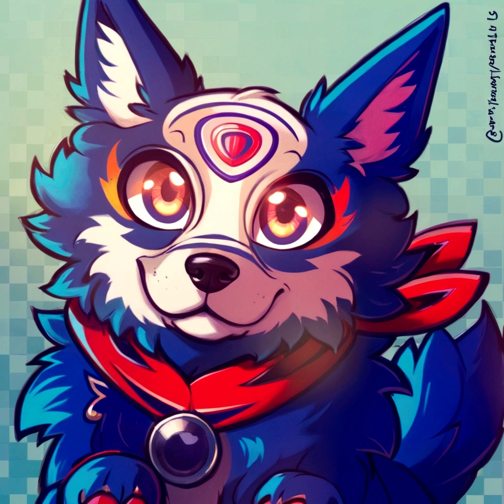 drawing of a dog with a red collar and a red collar, fursona art, furry art!!!, furaffinity commission, furry furaffinity, fursona arte peluda commission, furry character portrait, furaffinity fursona, furaffinity commission, furry art, fursona commission, furry furson, furry mawshot art, pov furry art