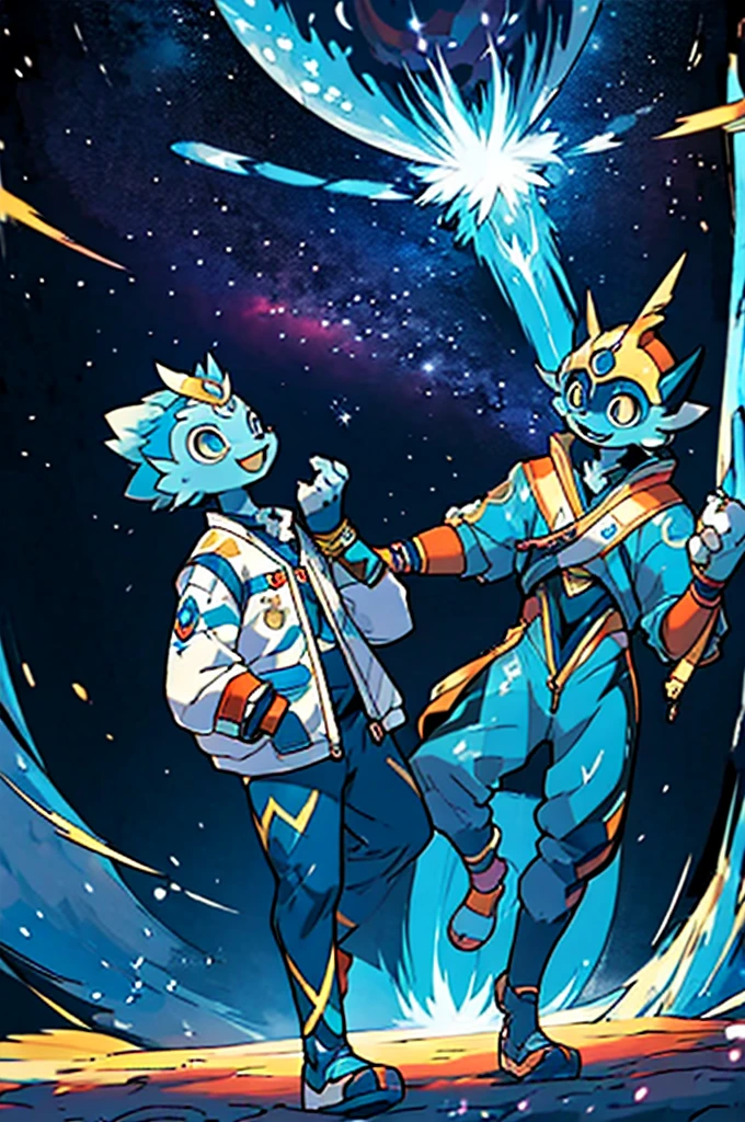 Zyron, the animated alien, was a vibrant and curious being from the planet Xylor. With her luminescent blue skin and color-changing eyes, he explored galaxies in his ship full of futuristic gadgets. Zyron loved learning about different cultures and sharing his incredible stories. Your robot companion, Gizmo, always by your side, helped him translate unknown languages and solve intergalactic puzzles. With your contagious humor, Zyron made friends wherever he went, spreading laughter and joy. He attended cosmic parties, dancing to the rhythm of the stars, and helped resolve conflicts between neighboring planets with his unique diplomacy. Zyron believed in universal peace and worked tirelessly to unite distant civilizations, making the universe a more harmonious place. Their adventures were narrated in holograms transmitted throughout the cosmos., inspiring young aliens to follow in their footsteps and explore the infinite with an open heart and curious mind.