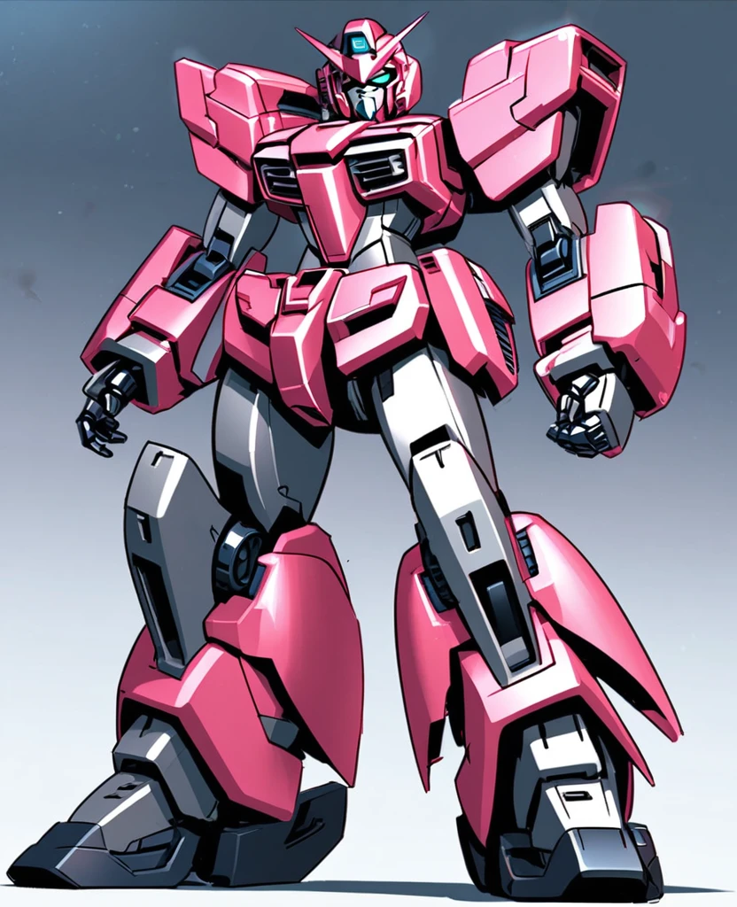 Transformers, as arcee, woman robot, as autobot, pink metal colour body, (full body),