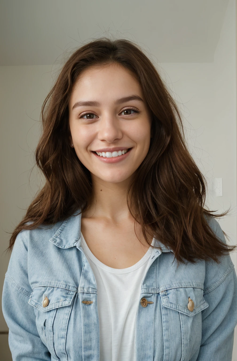 ultra realistic, white teethes