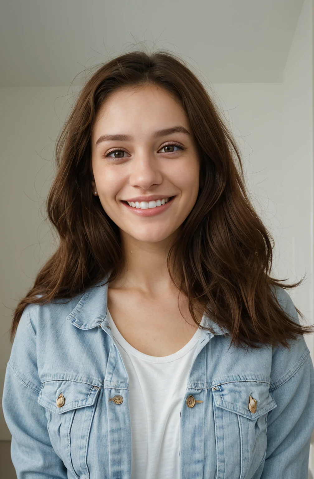 ultra realistic, white teethes