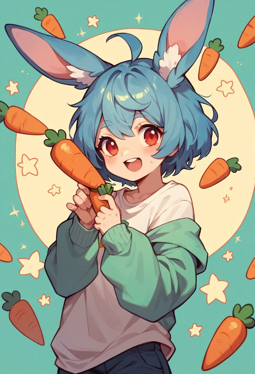 create a cute carrot that encourages people to eat well