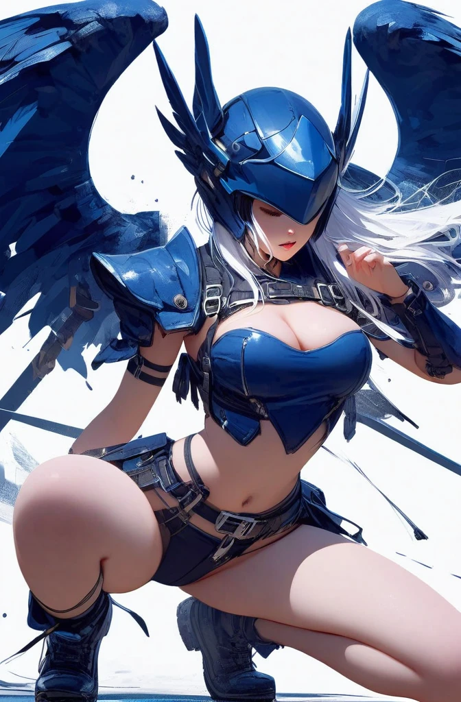 masterpiece,best quality,Mecha girl fighting posture