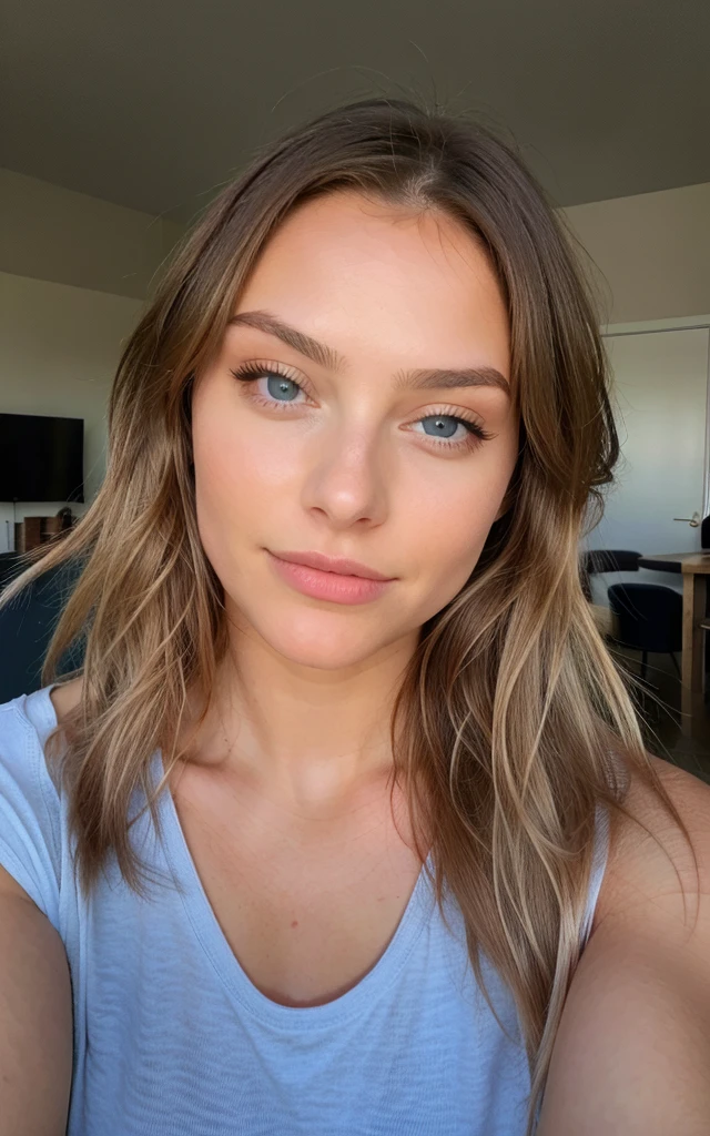 Belle brune aux reflets blonds portant une tenue de soirée classe avec d énorme seins (dans une soirée classe ), Très détaillé, 22 ans, visage innocent, natural cheveux ondulés, yeux bleus, cheveux ondulés, haute résolution, chef-d&#39;œuvre, meilleure qualité, détails complexes, très détaillé, mise au point nette, peau détaillée, texture de peau réaliste, texture, yeux détaillés, professionnel, 4k, sourire charmant, filmé sur Canon, 85 millimètres, faible profondeur de champ, Couleur Kodak Vision, corps parfaitement ajusté, Extrêmement détaillé, photographier_\(ultra\), photoréaliste, Réaliste, Post-traitement, Détails maximum, rugosité, vrai vie, ultra réaliste, photoréalisme, photographie, 8K UHD, photographie photo a l horizontal