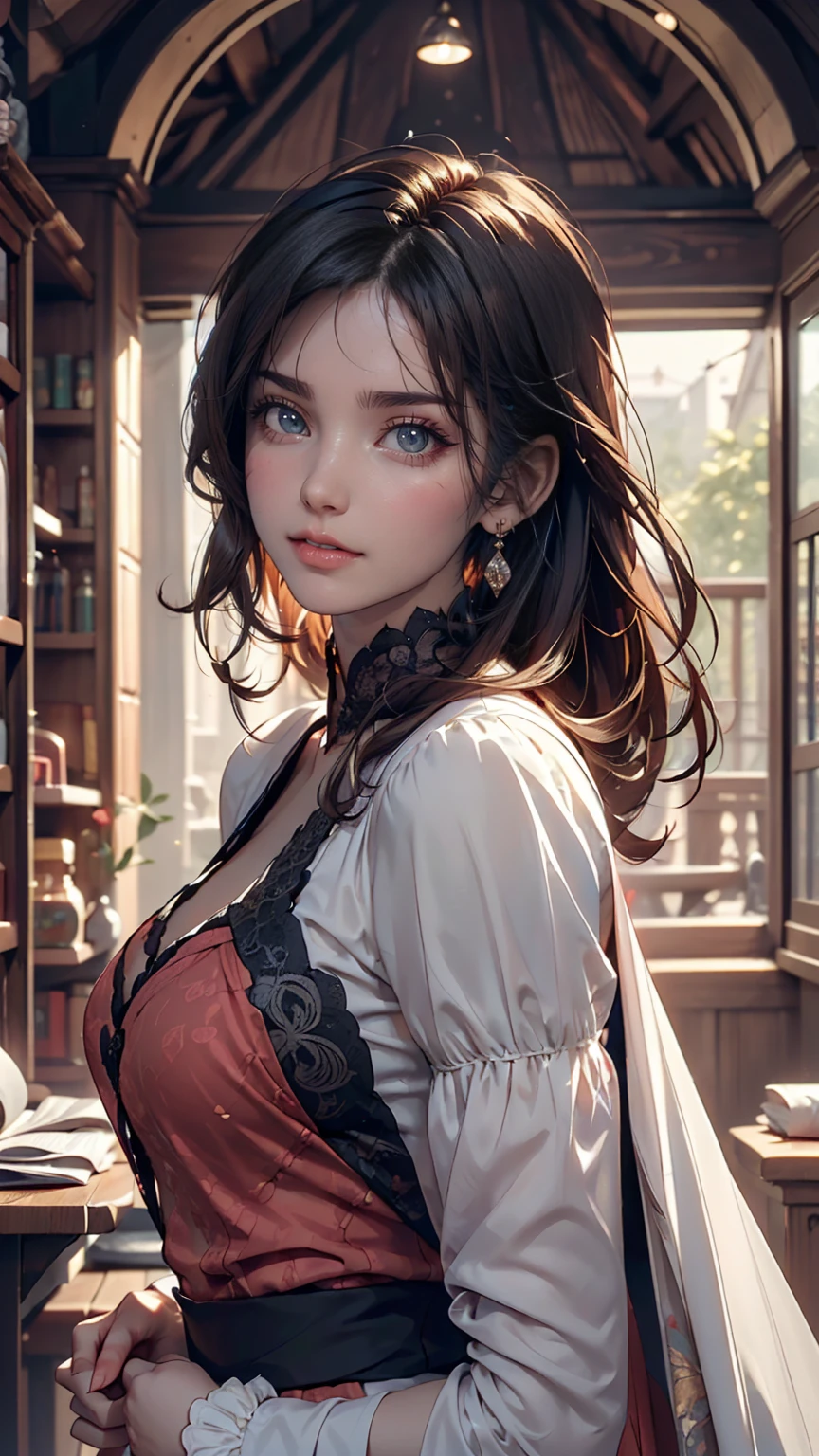 (Front Focus), (In the Dark:1.6), Hyperrealist Female Portrait by David Hockney and Alphonse Mucha, Fantasy art, Photo Real, Dynamic Lighting, Art Station, Poster, Volumetric lighting, Highly detailed face, 4k yen, Awards, One girl, In the Dark, Deep Shadow, Modest, Cowboy Shot, (Sexy Costumes), Long Hair, Gray Hair