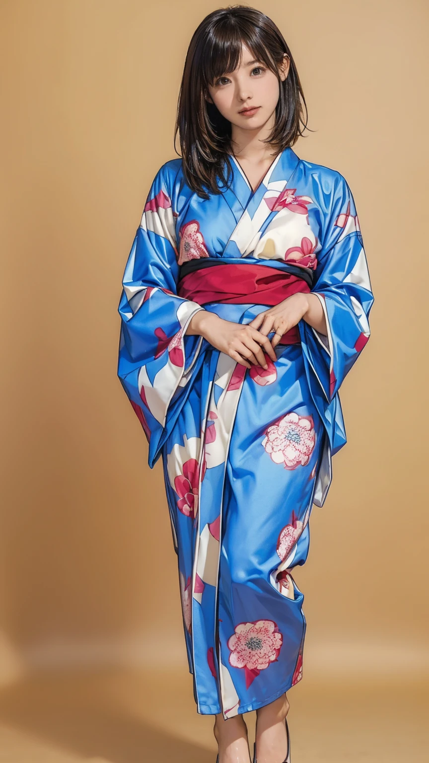 ((masterpiece)),(((Highest quality))),((Character design sheet)),Thin thighs,Long legs,masterpiece, Japanese Yukata，woman, 30 years old, 