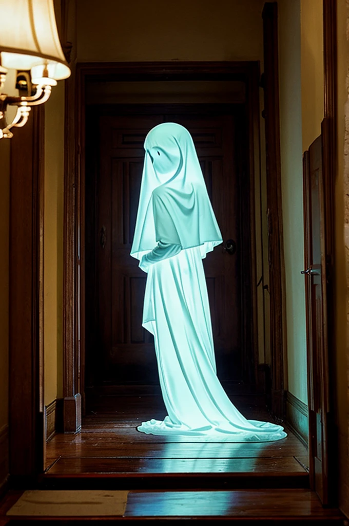 Ghost, old house, Norman Rockwell, ectoplasma