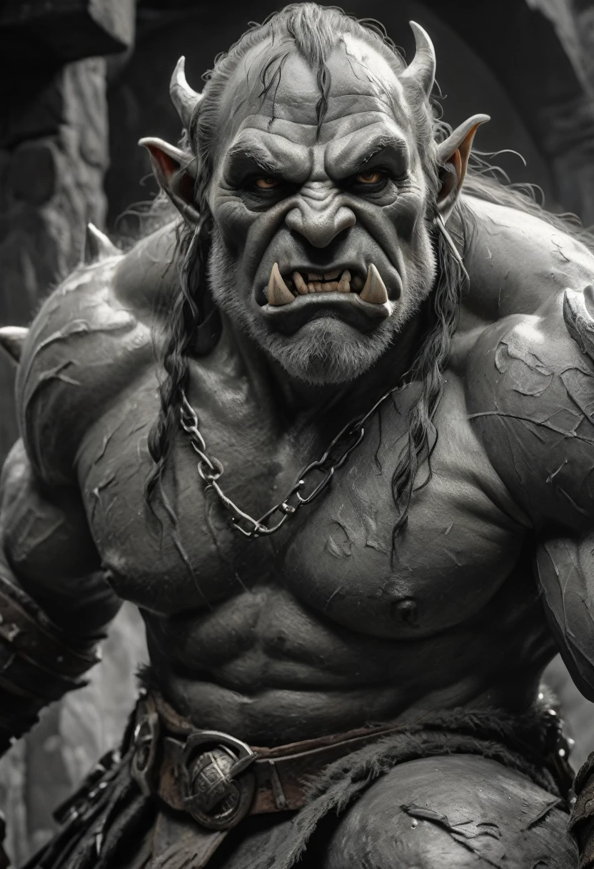 stunning black and white graphite sketch of Orcs, close-up shot, from The Lord Of The Rings trilogy, in dynamic pose, by Anna Razumovskay, (by Alyssa Monks:1.1), by Joseph Lorusso, by Lilia Alvarado, beautiful lighting, sharp focus, 8k, high res, (pores:0.1), (sweaty:0.8), Masterpiece, Nikon Z9, Award - winning photograph, --ar 16:9 --style raw --stylize 750 --niji 6, perfect composition, beautiful detailed intricate insanely detailed octane render trending on artstation, 8 k artistic photography, photorealistic concept art, soft natural volumetric cinematic perfect, wide angle view