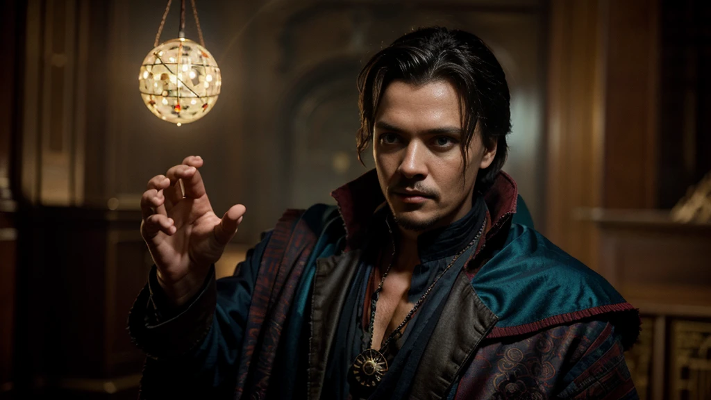 Johnny Deep as Doctor Strange in 80´s style