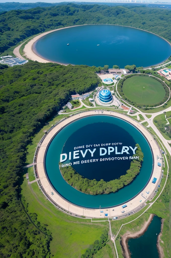 Criar uma logo com o tema Deep Blue Discovery Park