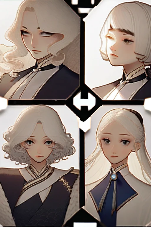 ((Лучшее качество)), ((шедевр)), (подробный), curly-haired white-haired girl