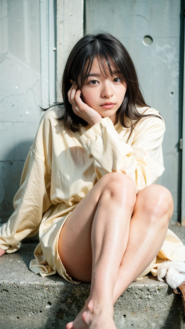 japanes,11 year old,teens girl,cute little,elementary student,private elementary school,校服,poneyTail,城市,Opening legs,Sitting,Small and dirty room、((White underwear))、(((Wet underwear)))、Cotton panties、(((natta)))、(((darkened room)))、(((窓の外はnatta)))、((Prostitutes))、((skin glistening with sweat))、(((Sexually aroused face)))