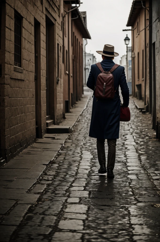 Journalist arriving in a town with a curse