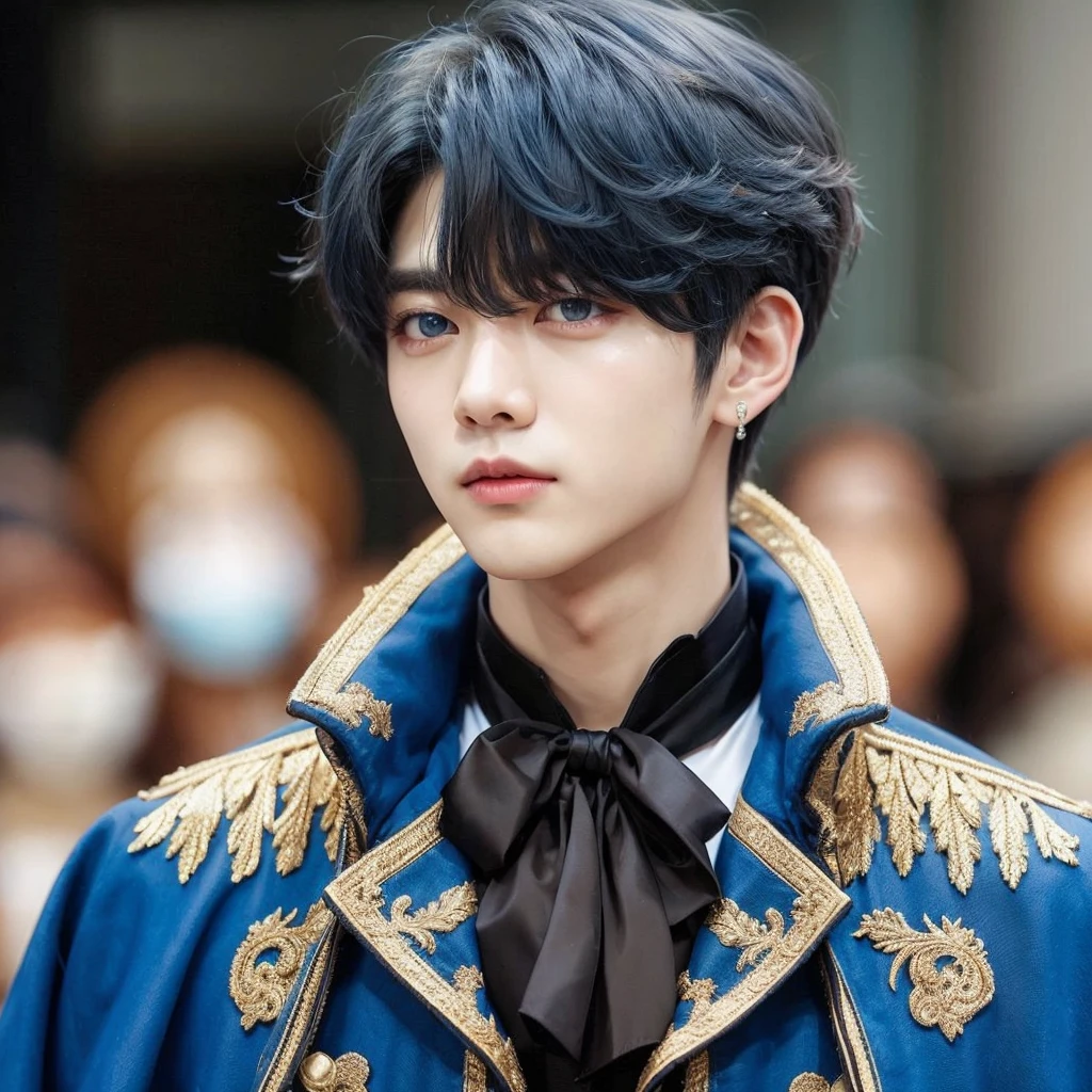 Taehyung from BTS face, foto realista. 