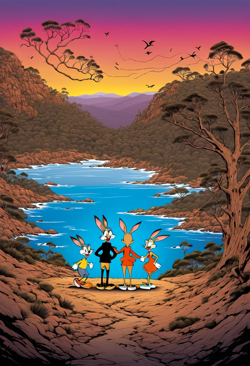 Tasmania Looney Tunes in love