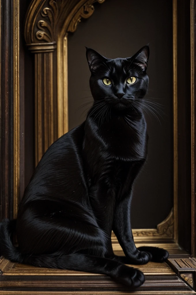 the black cat from the story of the black cat by edgar allan poe