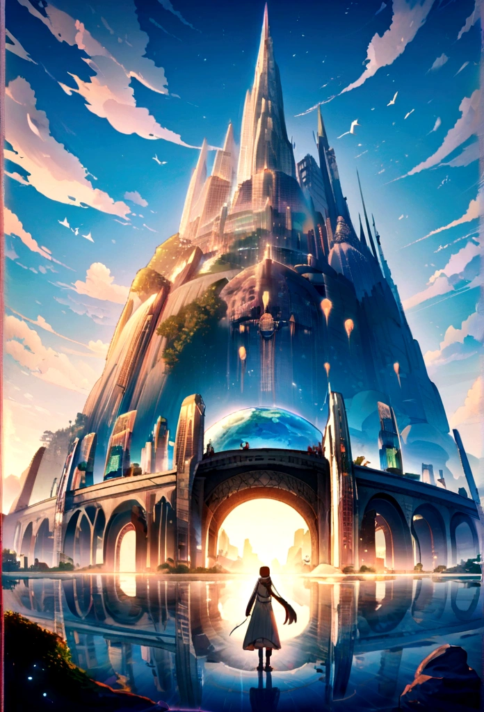 Atlantis、prosperity、Many people々、Metropolis、A big city facing the sea、Urban islands々々々々々、civilization、Super Science City、Advanced、Ring-shaped continents、同心円状に広がるMetropolis