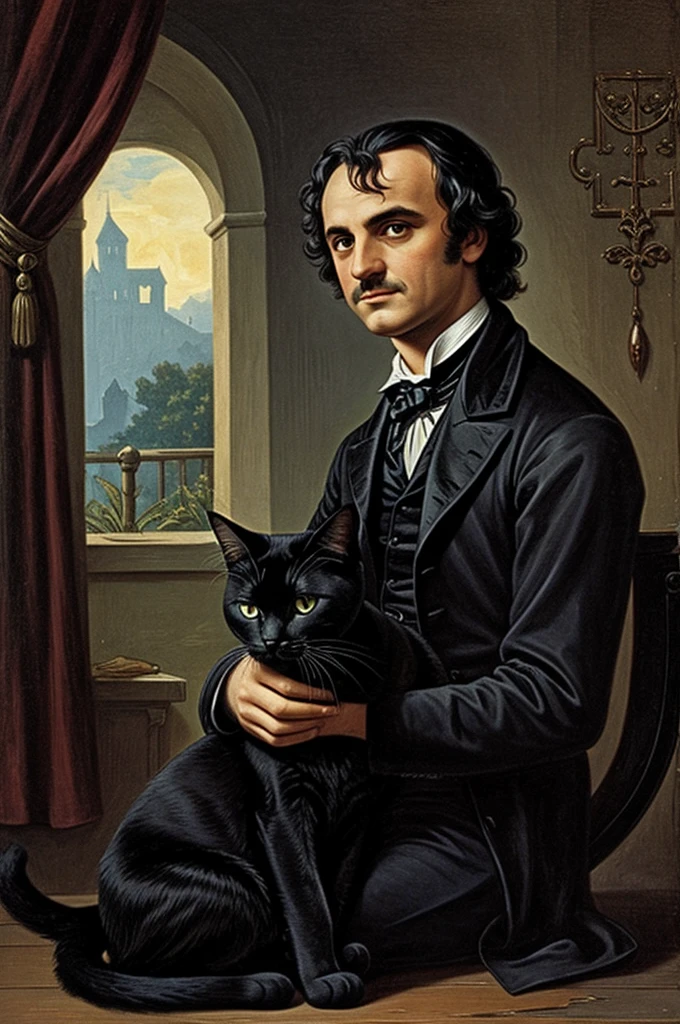 last cat that the protagonist of the story of the black cat by edgar allan poe had