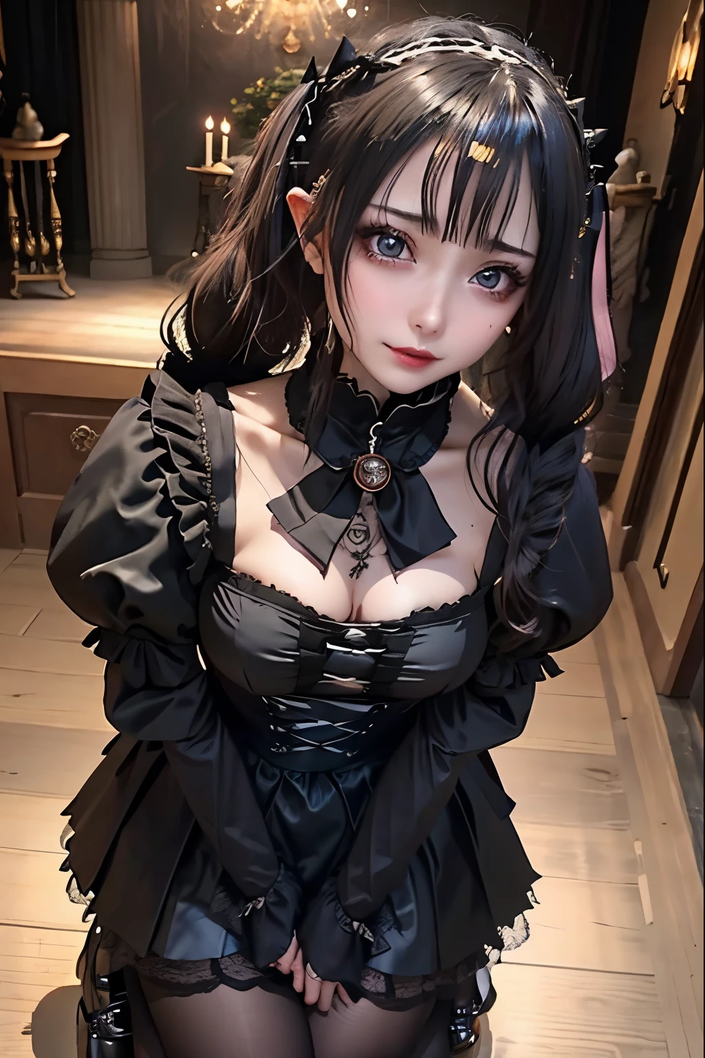 Hard Dark Gothic Makeup、Black dark eyeshadow、sad、Good skin radiance、Dark Gothicメイク、Dark smile、palace、The beauty of fragrance、24-years-old、Expression of intense sexual pleasure、Embarrassed look、Dark Gothic、Highest quality、Expression of sexual pleasure amid suffering、Drunk face、紫のMaid clotheysterious、Noble、The face of someone holding it in the toilet、sexy、Loving smile、Twin tail hair、Right blue eye, Left eye is red、Super tempting pose、Platform Heel Shoes、Heavy makeup、Gothic ta clothes、Silver Hair、Long Hair Straight Hair、Cute Gothic Loliress、Beautiful Face、elegant features、Attractive face、Stained glass is the background、Chest glistening with sweat、The room is dark、goth long dress、Bell Sleeves、Wizard Sleeve、Decadent look、Sexually excited expression、Glossy thighs wet with water、Thighs that are wet and shiny with oil、Background of a room full of roses、sad expression、Rose Maiden、The embroidery is pink、The dress has pink embroidery.、Thigh-high socks、Knee-high socks、Gentle expression、Dark black eyeshadow、Stained glass and rose background、thighs are a little thin、Female Duo、Female couple、dark church background、Stained glass、Black metal world、Dark Castle、Dark Room、Slender body、gothic long dress、Victorian dress、Her thighs are shining with sweat、My body is wet and shiny、Lots of glitter on the thighs、sweating、My thighs are sticky from sweating、Sweat glistening on my thighs, The whole body is sweaty and shiny、I sweated a lot.、My thighs are sweaty、My thighs are wet、My thighs are shining with sweat、A lot of sweat glistening all over the body、Small breasts、upright、Are standing、Hold the wine in your right hand、Hold the lantern in your left hand、pantyhose、Dynamic Angle、Looking down on opponent、