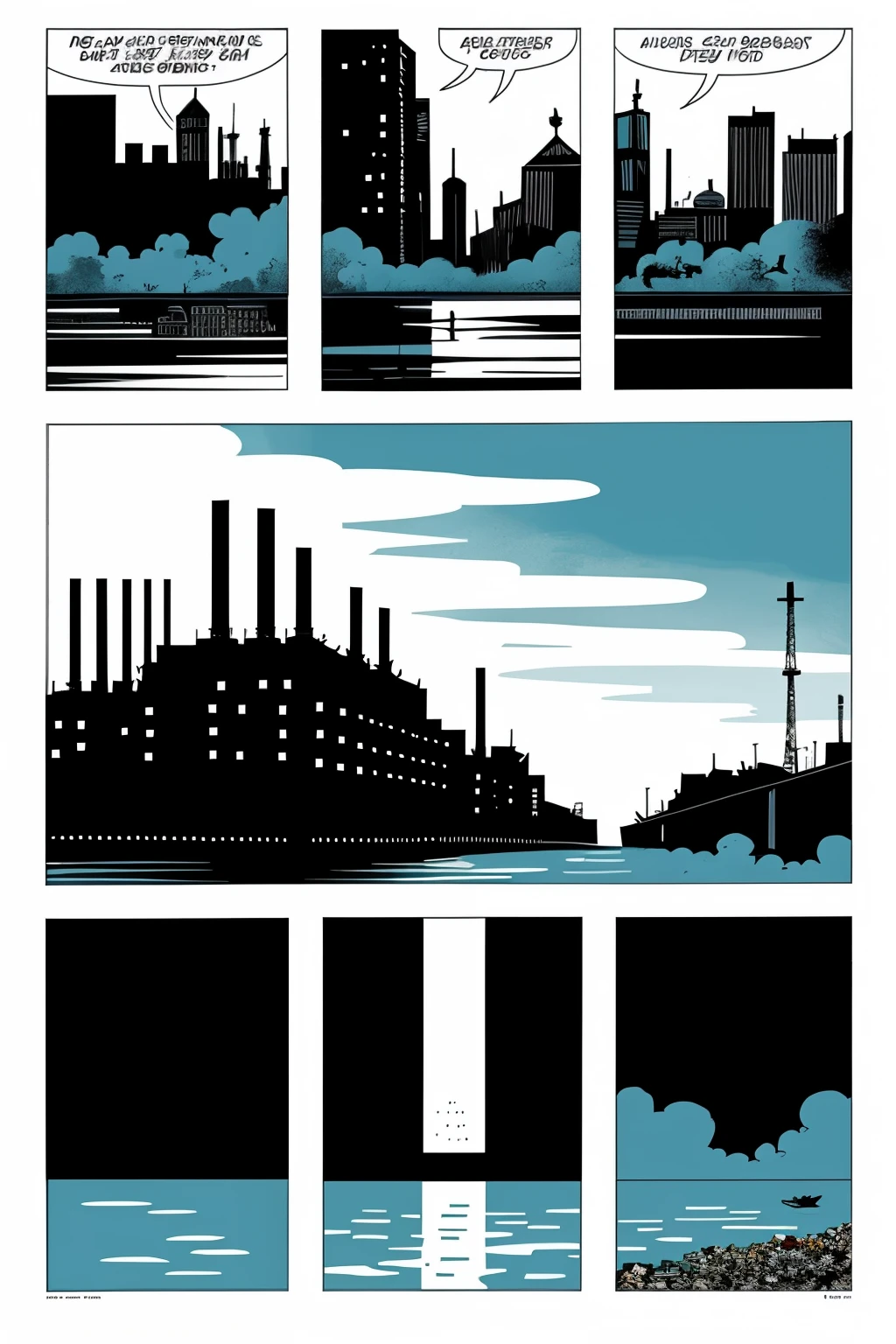 makes a graphic novel with the theme "Pollution"
Take into account the following recommendations
* The drawings must be consistent with the plot (minimum 10 vignettes)
* The vignettes must have a logical sequence with the dialogues.
*Use onomatopoeia, Don't forget that these reinforce the characters' actions.