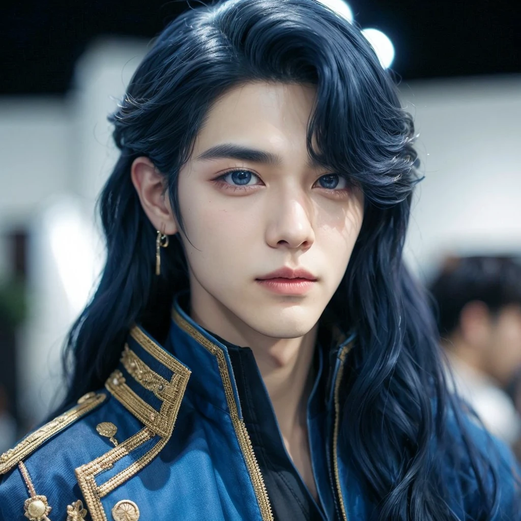 Taehyung from BTS face, foto realista.