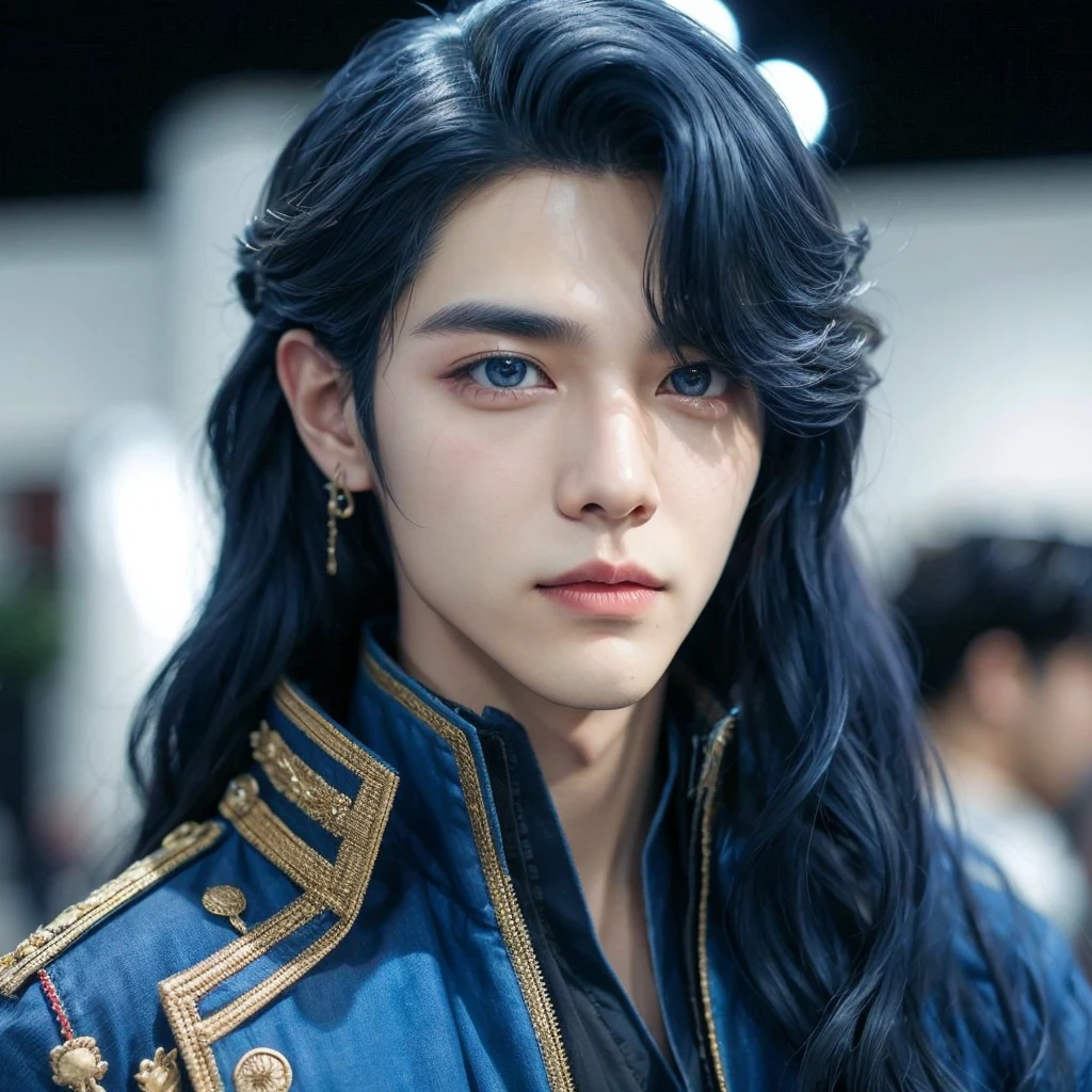Taehyung from BTS face, foto realista.