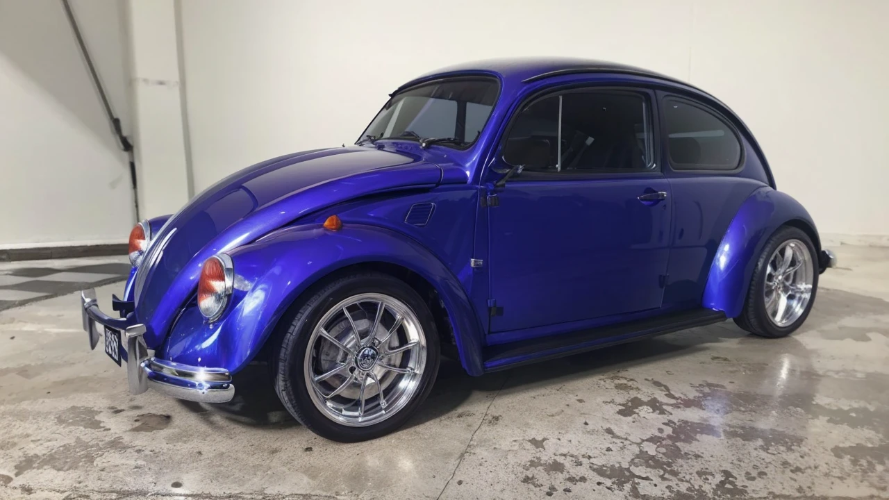 Vw beatle blue, 