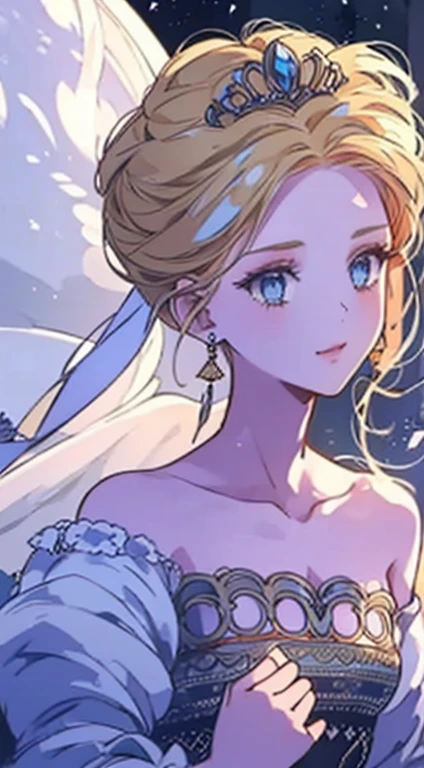 1girl, masterpiece, best quality, 8k, detailed skin texture, detailed cloth texture, beautiful detailed face, intricate details, ultra detailed, Alice in Wonderland, (a bow on her head:1.1), upper body